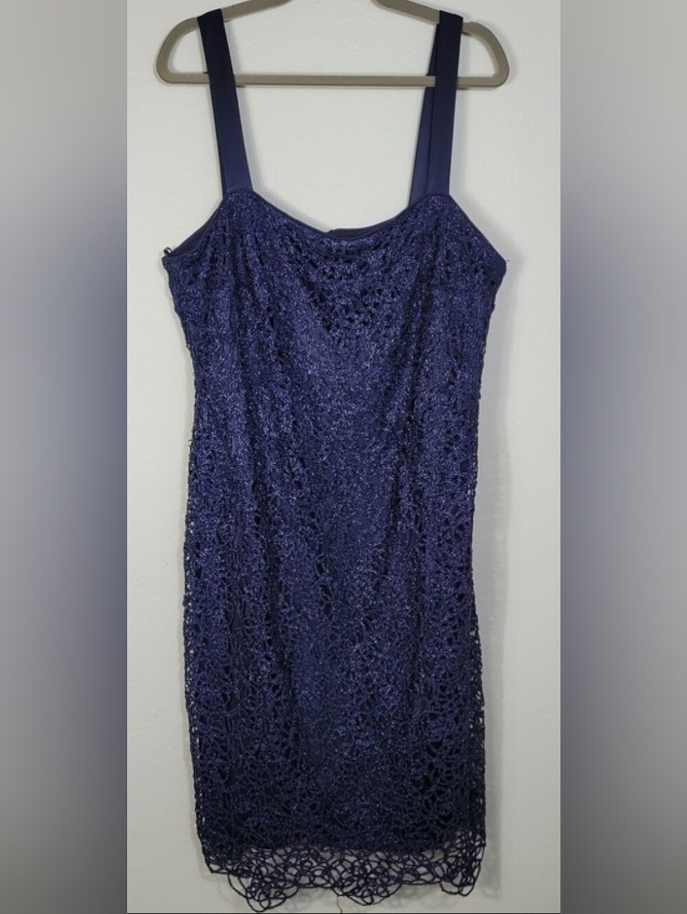 Vintage R&M Richards Lace Formal Midi Dress Size 16W / Approx XL-1X